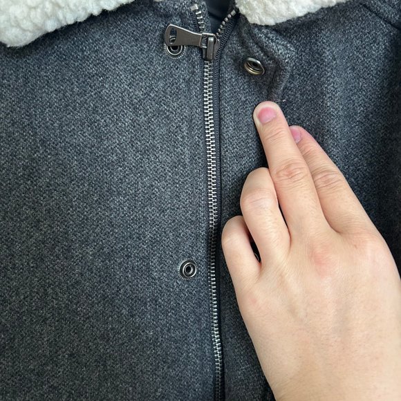 INC International Concepts Faux Fur Wool Coat - Picture 5 of 10